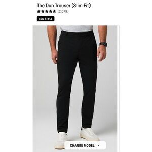 fabletics The Don Trouser Slim Fit 30x30 NWT